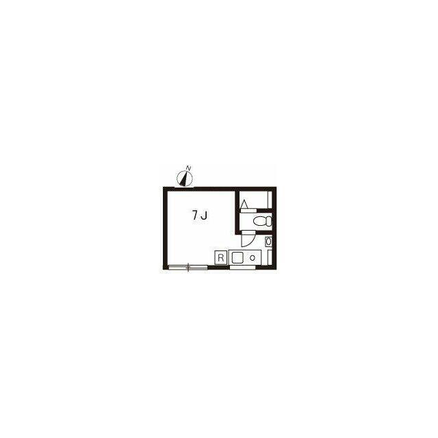 プロト西小山(ワンルーム/1階)の間取り写真