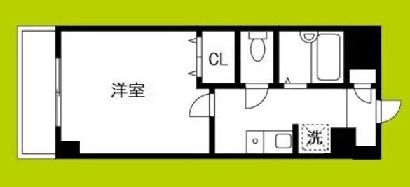 フルーレ住之江(1K/5階)の間取り写真