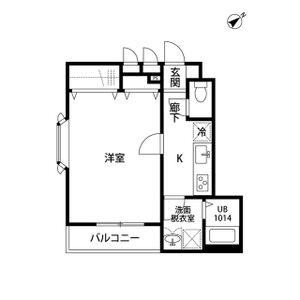 アンプルール リーブル 苗場(1K/1階)の間取り写真