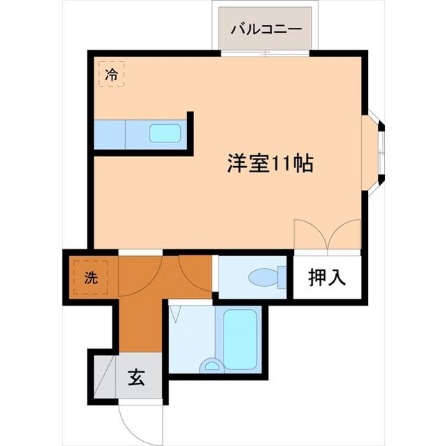 クリスティーヌ23(ワンルーム/2階)の間取り写真
