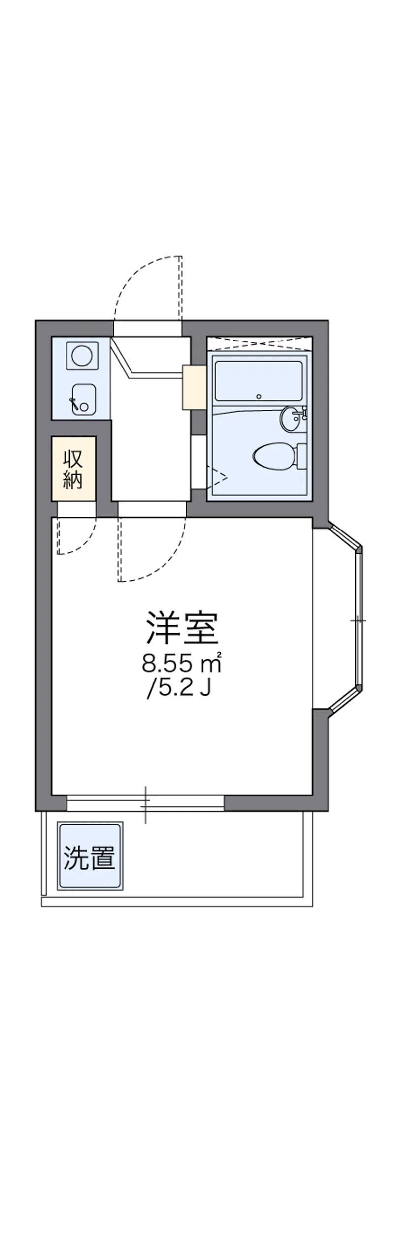 SUNBEAM(1K/2階)の間取り写真