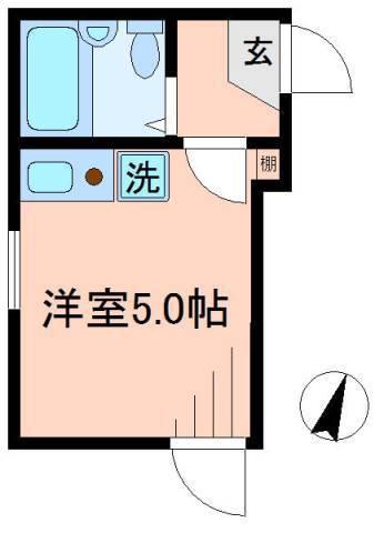 ベルエステート東十条(ワンルーム/1階)の間取り写真