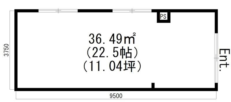 VILLA RISO EIFUKU(ワンルーム/1階)の間取り写真