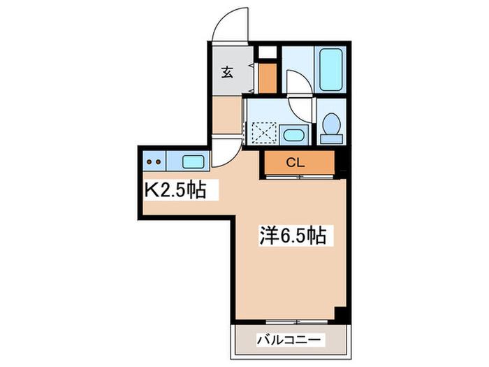 レフィアント鎌倉(1K/1階)の間取り写真