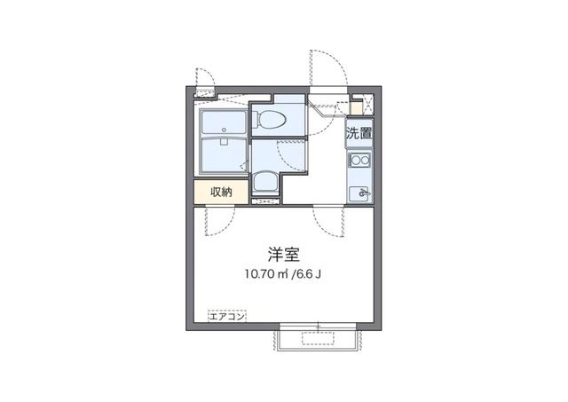 クレイノ志賀屋(1K/2階)の間取り写真