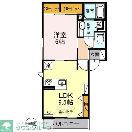 ALFIERI(1LDK/3階)の間取り写真