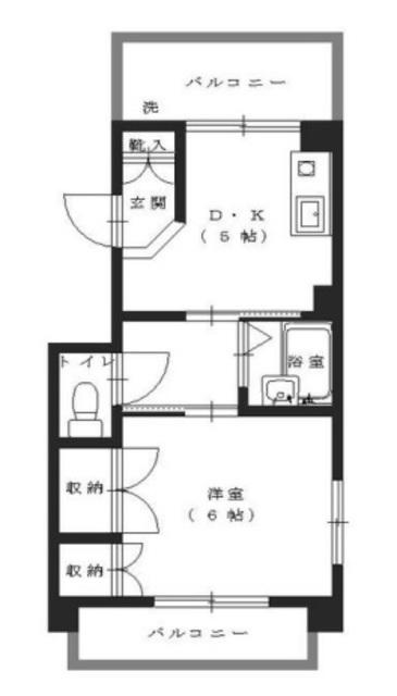 エスポアール立石(1DK/3階)の間取り写真