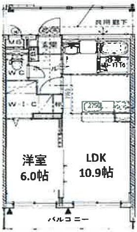 STELLA小池原(1LDK/4階)の間取り写真