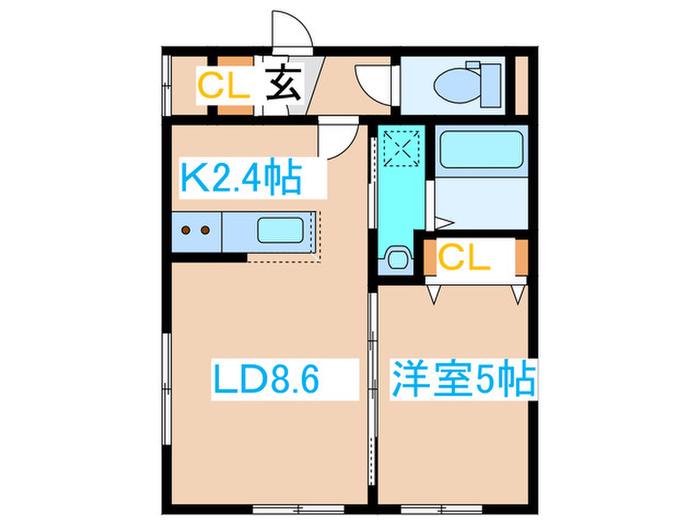 AYA HILLS(1LDK/3階)の間取り写真