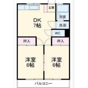 リアライズ岐南I(2DK/4階)の間取り写真