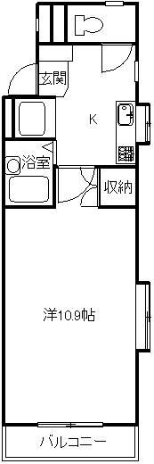 第3福元コーポ(1K/1階)の間取り写真