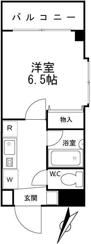 ハーブハイム3(1K/4階)の間取り写真