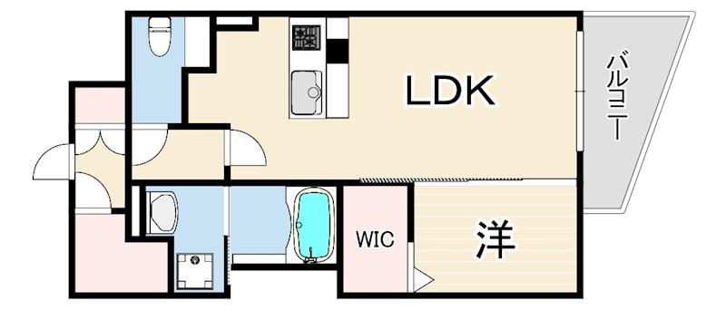 LEGALANDNISHINOMIYA PARKSIDE(1LDK/5階)の間取り写真