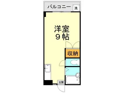 フレンドハイツ(1K/2階)の間取り写真