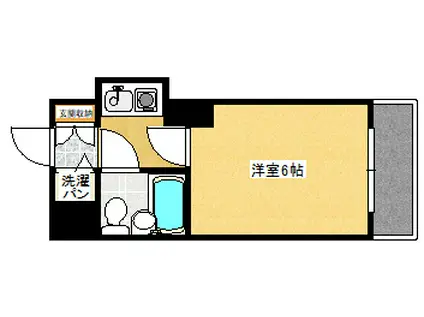 ホーユウコンフォルト多賀城(1K/1階)の間取り写真