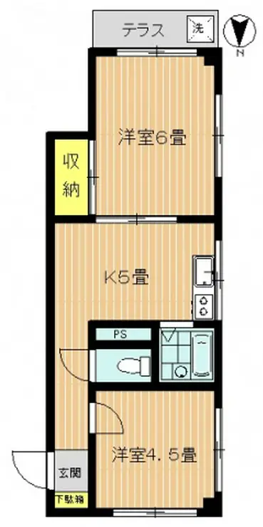 メゾン中馬込 1階階 間取り