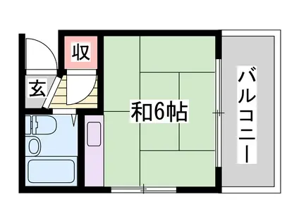 KY荘(ワンルーム/1階)の間取り写真