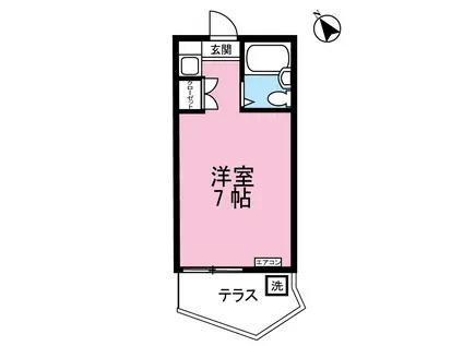 みすきゃんさす多摩美(ワンルーム/1階)の間取り写真