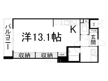 烏丸アネックスII(1K/6階)の間取り写真