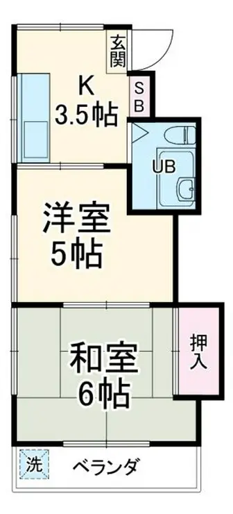 サンビレイ6 2階階 間取り