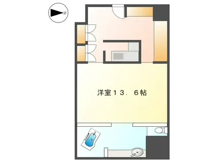 プリンセス姫ラグジュアリースイート(ワンルーム/9階)の間取り写真