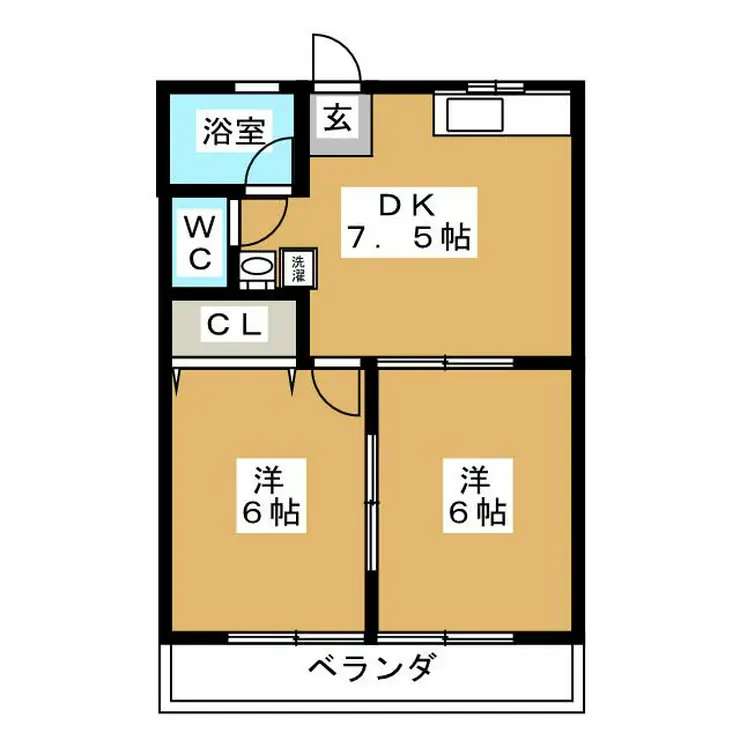 ヒルズ21 2階階 間取り