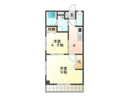 アゼリア21(2K/2階)の間取り写真