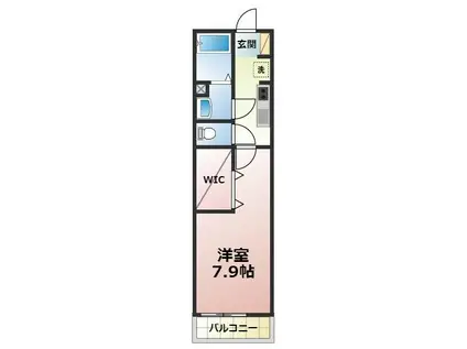 リブリ・JUN(1K/1階)の間取り写真
