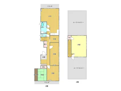 第二小西ビル(5LDK/3階)の間取り写真