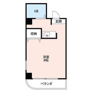 シーブリーズ東海(ワンルーム/4階)の間取り写真