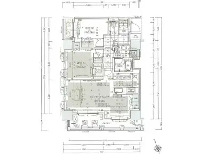 アトラス麻布十番(2LDK/8階)の間取り写真