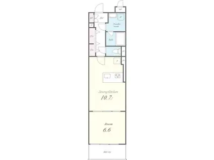 ROOTS SHIBUYA HONMACHI(1LDK/2階)の間取り写真