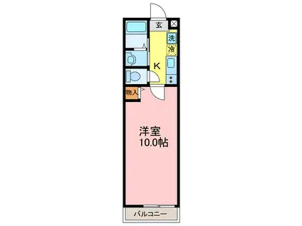 アークリード大津中央(1K/2階)の間取り写真