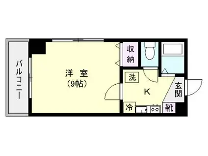 アーバンライフ東邦ビル(1K/3階)の間取り写真