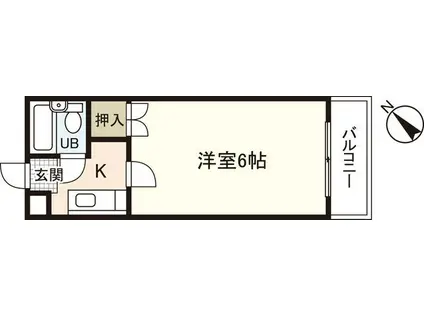 PETIT PAS長束(1K/2階)の間取り写真