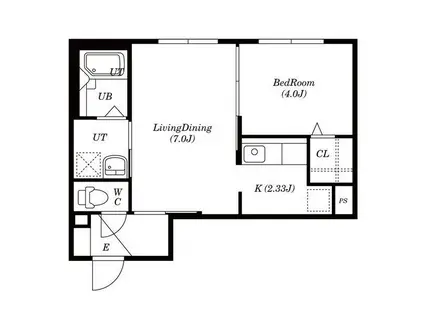 GLIFE-1ST(1LDK/3階)の間取り写真