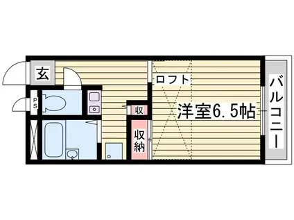 レオパレス華II(1K/2階)の間取り写真