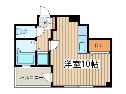 グランシャリオ相模原(ワンルーム/8階)の間取り写真