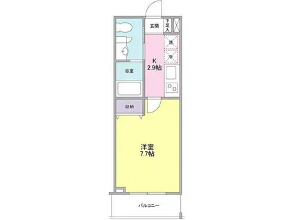 ZX MINAMI-OTUKA(1K/3階)の間取り写真