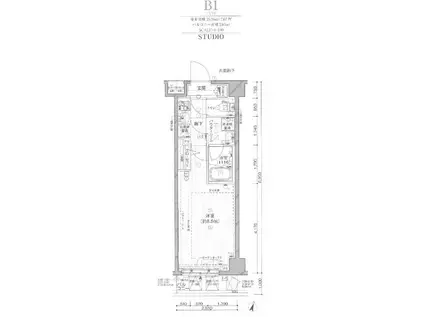 メインステージ板橋志村II(1K/2階)の間取り写真
