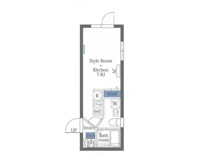 ヴァンテジオ両国(ワンルーム/5階)の間取り写真