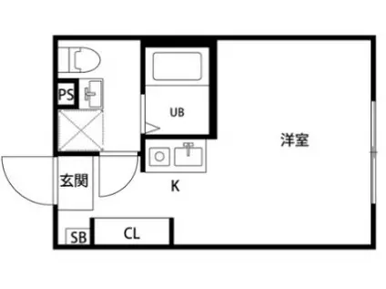 GOOD CRAFT KANAMACHI(ワンルーム/4階)の間取り写真