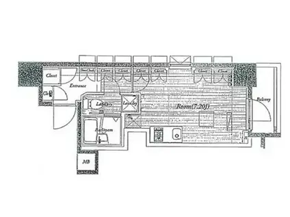 ビバリーホームズ池袋(ワンルーム/5階)の間取り写真