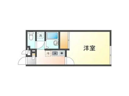 レオパレスWIN WIN(1K/1階)の間取り写真