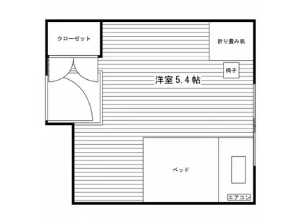 シェアリエットS東小金井(ワンルーム/2階)の間取り写真