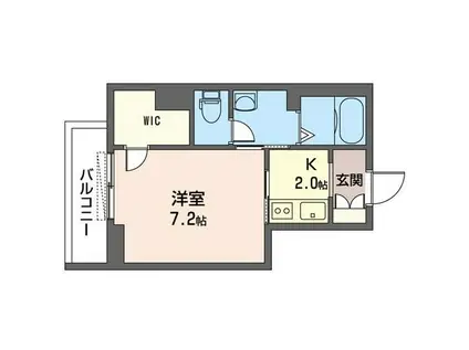 セルディーナ(1K/1階)の間取り写真