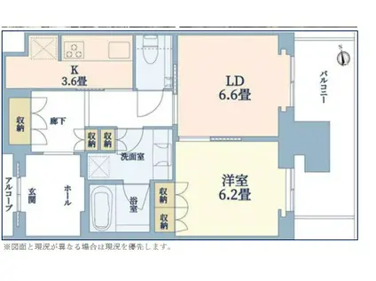 グラングリーン大阪 THE ノース RESIDENCE(1LDK/35階)の間取り写真
