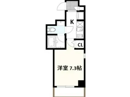 GOTHAM・R(1K/5階)の間取り写真