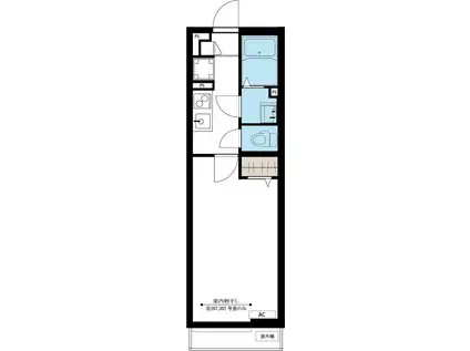 リブリ・和平(1K/2階)の間取り写真