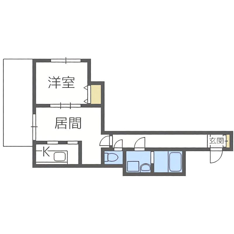 E-HORIZON美園II(1LDK/1階)の間取り写真